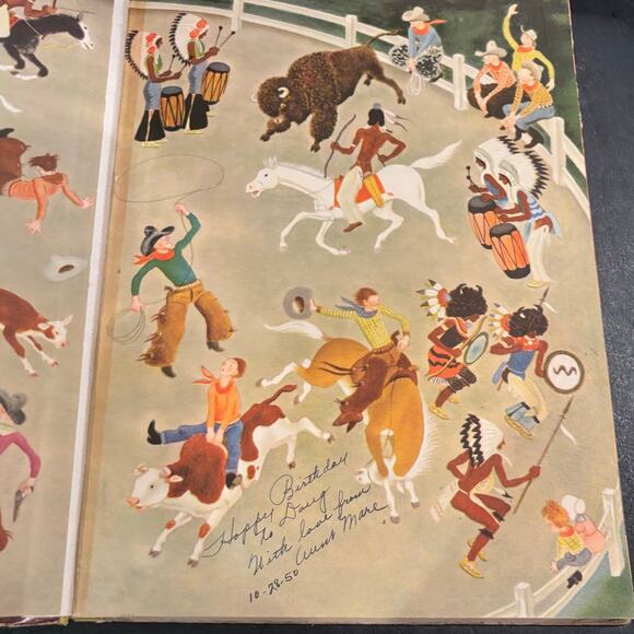 VTG 1948 Tenggren's Cowboys & Indians, A Giant Golden Book, HC - Picture 6 of 7